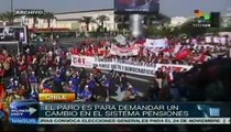 Central Unitaria de Trabajadores de Chile convocó a paro nacional