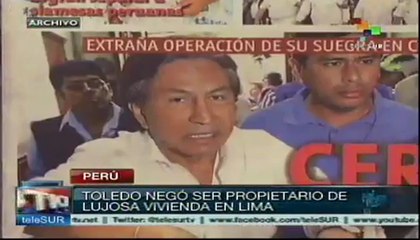 Toledo niega ser dueño de una lujosa mansión en Lima