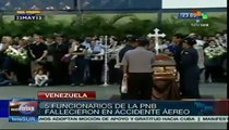 Rinden homenaje a 5 policías venezolanos muertos en servicio