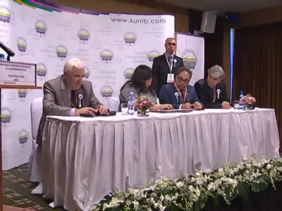 KUNİB III.OLAĞAN KONGRE (20-21 MAYIS BAKÜ) AZERBAYCAN İMZA PROTOKOLÜ GÖRÜNTÜLERİ
