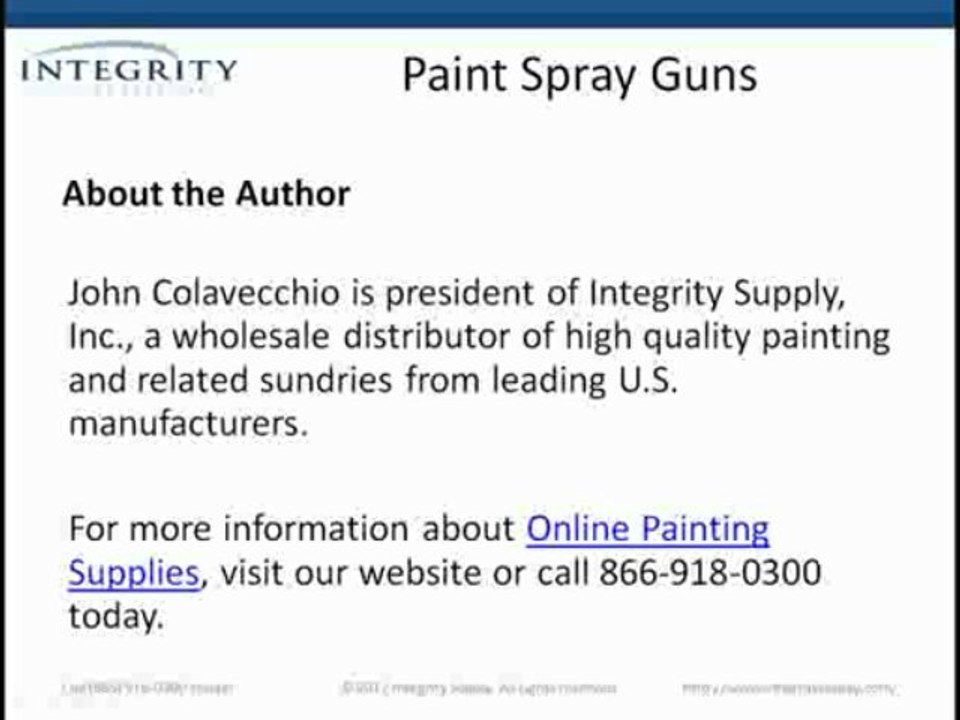Paint Spray Guns - What You Need To Know About Using Sprayers