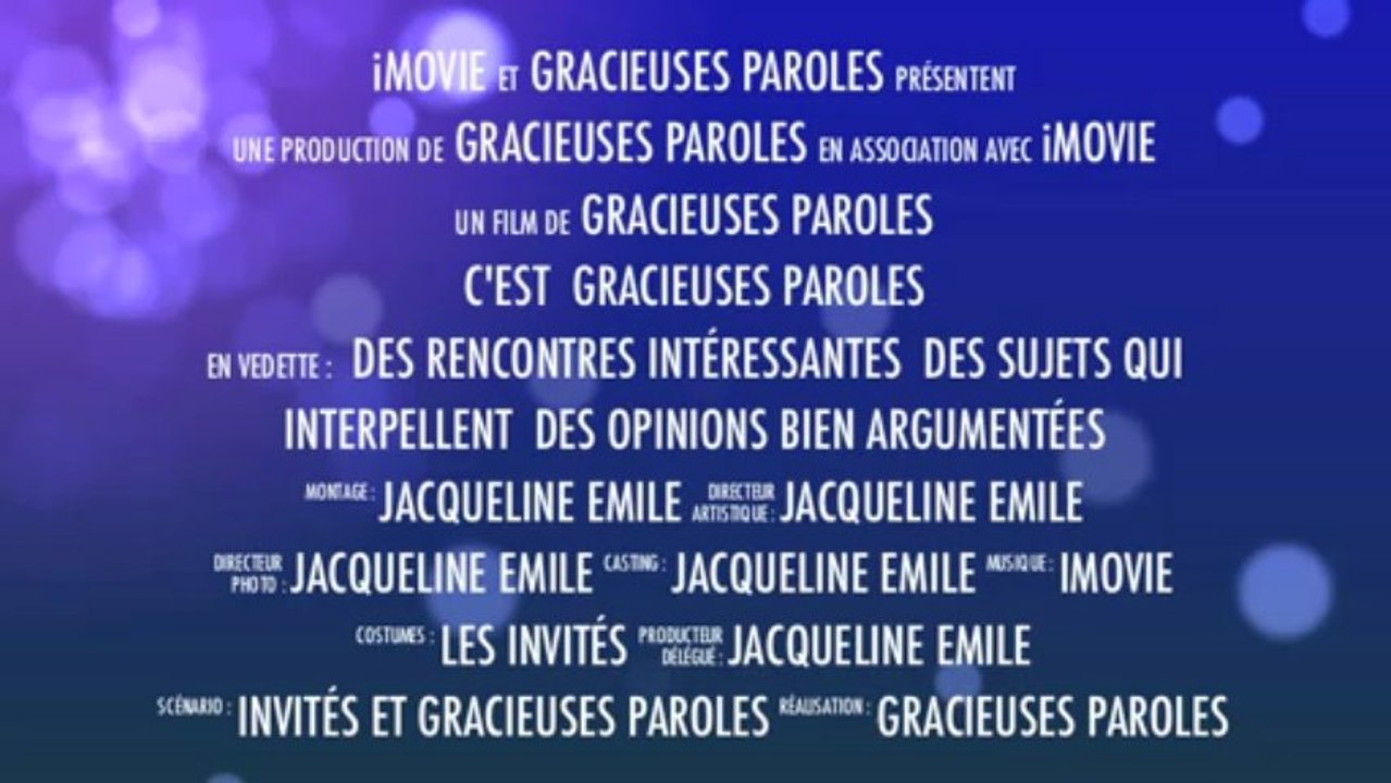 Gracieuses paroles - bande-annonce
