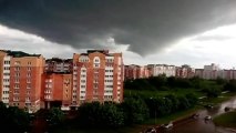 Suspected tornado rips through central Russian town