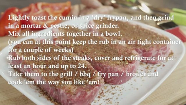 Southwest Cinnamon Steak Rub - Recipe