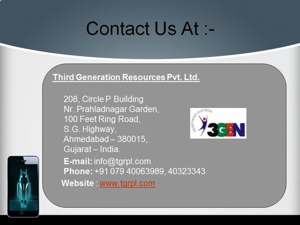 Android Application Development -Has Completely Captured the Market