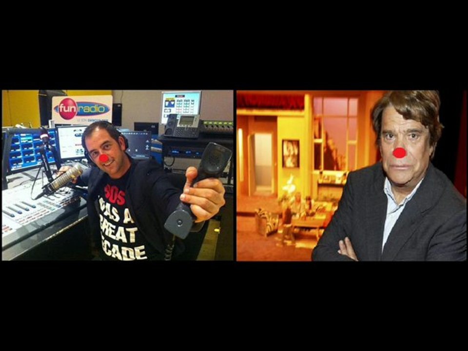 Clash - Bernard Tapie : "Mon pied dans le c.., vous le voulez pas non ?!" (Canular Olivier Bourg Fun Radio)
