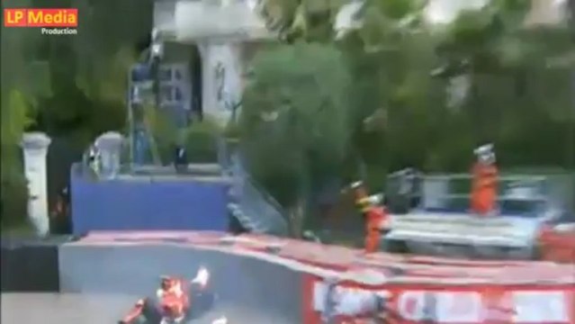 2013 F1 Monaco GP Felipe Massa Crash FP3