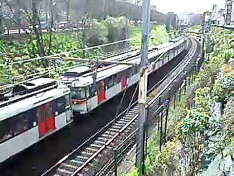 MS61 au départ de la gare de Vincennes sur la ligne A du RER