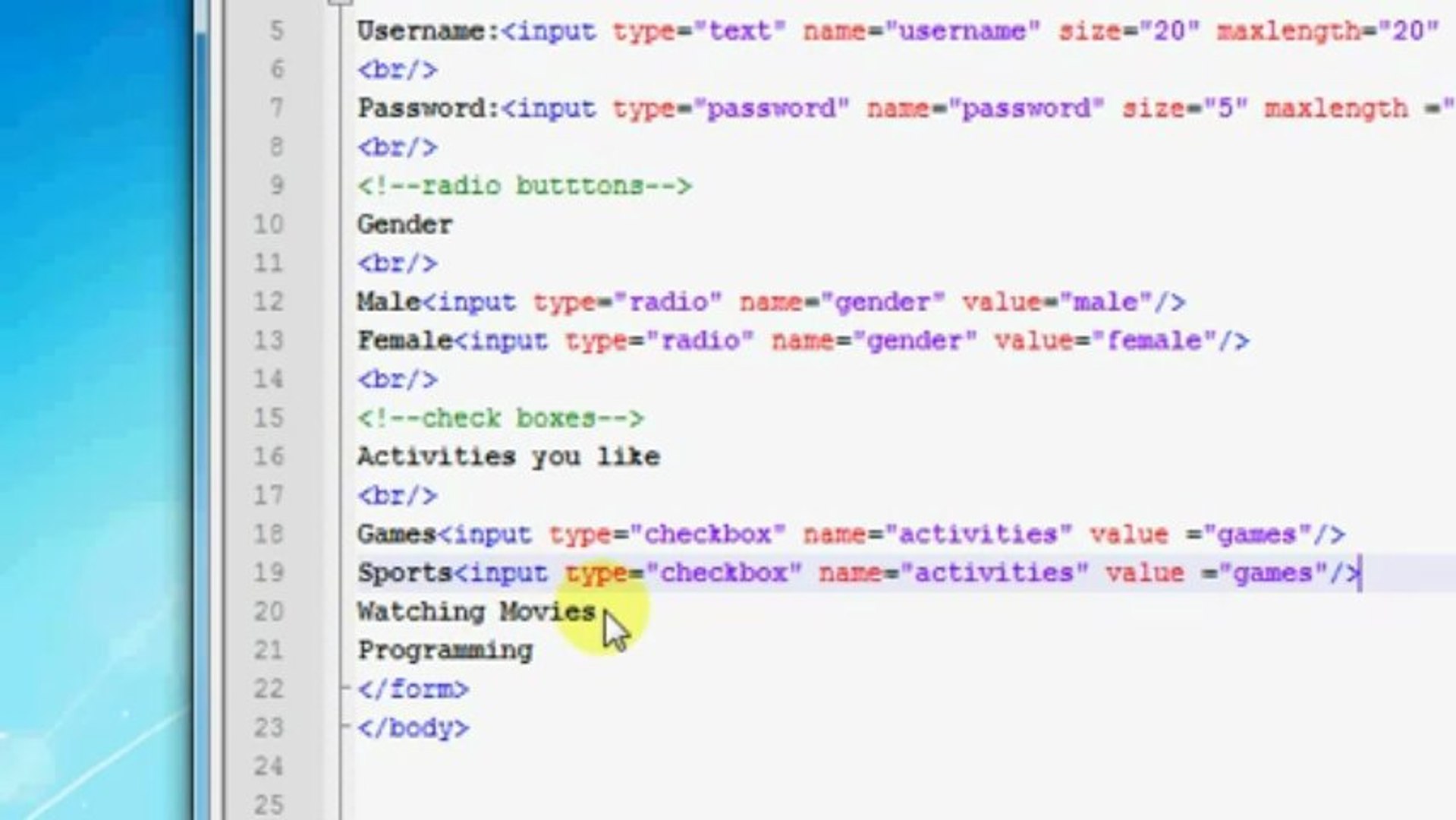 Free Network Tutorials- HTML Tutorials In Urdu Lesson 18