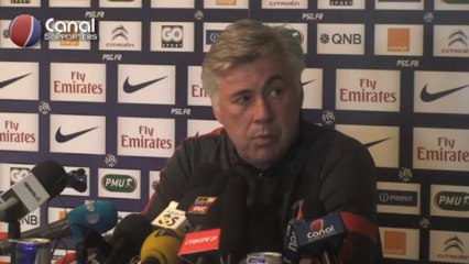 Conférence de presse de Carlo Ancelotti avant Lorient-PSG