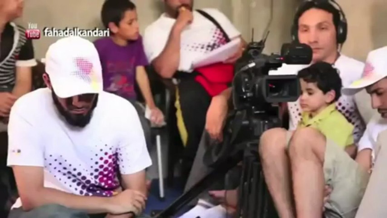 Fahad Al-Kandari interviews blind boy who has memorized Quran.