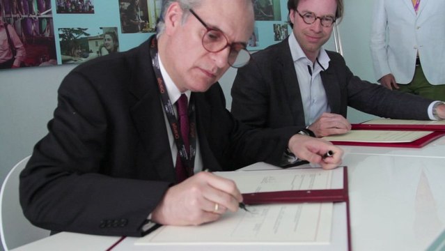 Cannes 2013 : Signature Accord de coproduction franco-colombienne