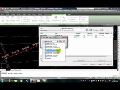 Civil 3D 2011 Tutoriales RG - 16-a CREACON DE ALINEAMIENTO