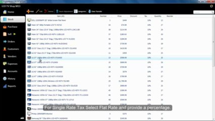 TradeMeters POS V3  SINGLE RATE FLAT TAX