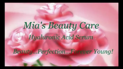 Download Video: Hyaluronic Acid Serum - Topical Application Fades Blemishes