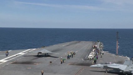 X-47B  Catapultage d’un porte-avions