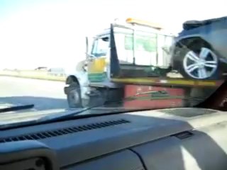 You could at least straighten the wheels prior to towing