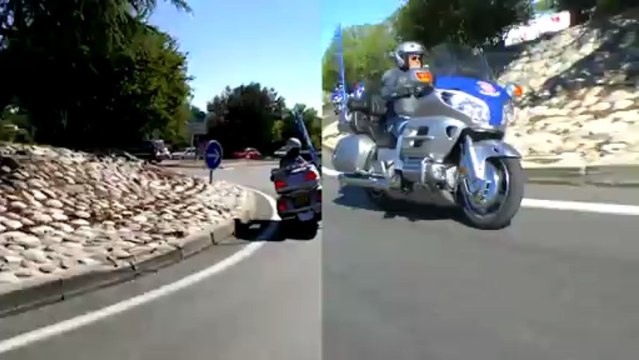 Gamelle en Goldwing, faut le faire !!!