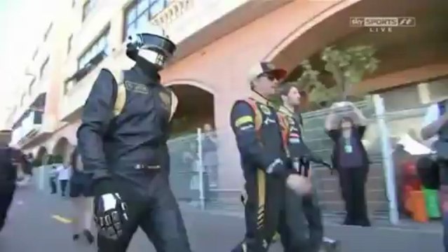 Grand Prix de Formule 1 de Monaco : Daft Punk, Raikkonen, Grosjean (Lotus F1 Team)
