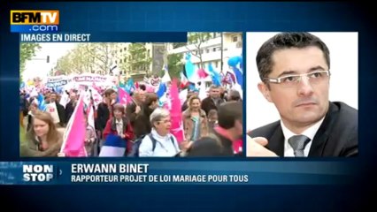 Manif pour tous: Erwann Binet trouve "ahurissant" que des enfants participent -26/05
