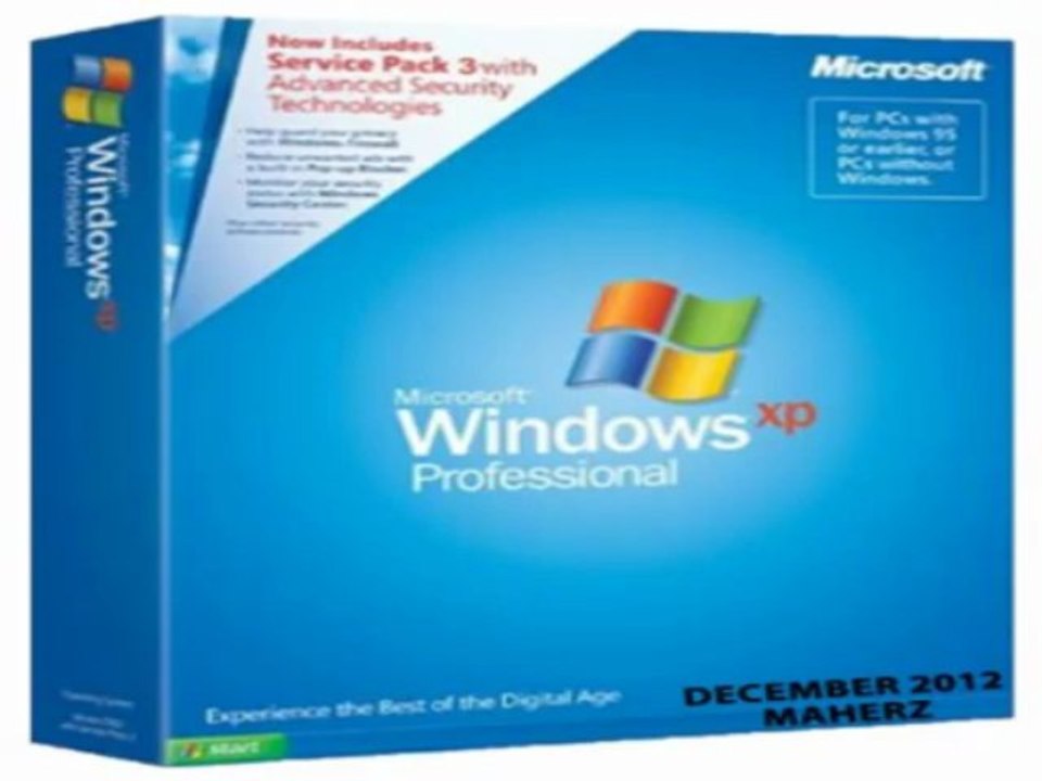 Windows XP Professional SP3 (x86) Integrated December 2012 - Maher