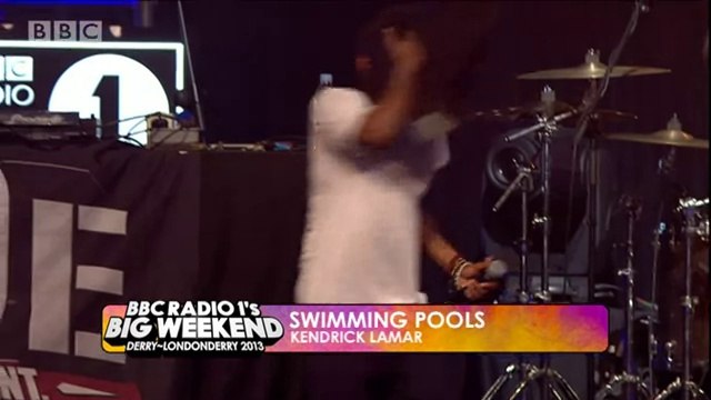 Kendrick Lamar Swimming Pools (Drank) Live @ BBC Radio 1 Big Weekend , Ebrington Square, Derry-Londonderry, Northern Ireland, 05-25-2013
