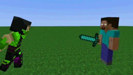 Animation Minecraft-Mortal Kombat : Reptile VS Herobrine