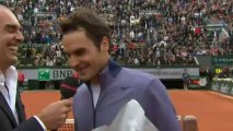 Interview: Roger Federer 1st round Roland Garros 2013