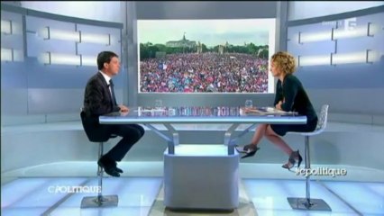 Valls : "Un million de personnes" à la Manif pour tous, "ça n'a aucun sens"