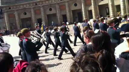 Relève de la garde fanfare Stockholm 2011