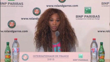 Roland-Garros - Serena : ''J'étais très nerveuse''