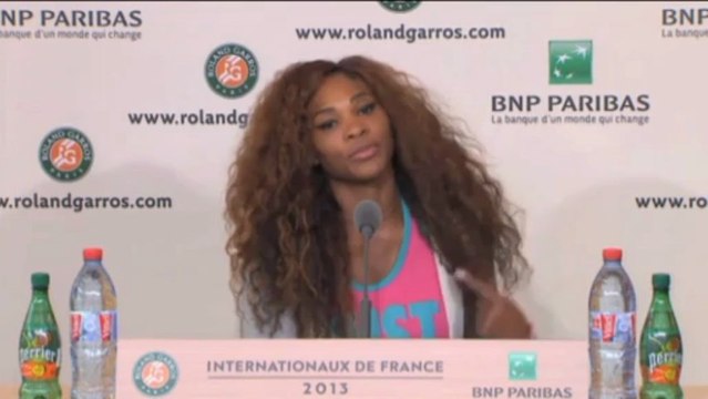 French Open: S. Williams: Ich war sehr nervös