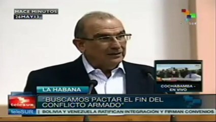 FARC y Gobierno de Colombia firman primer acuerdo de agenda de paz