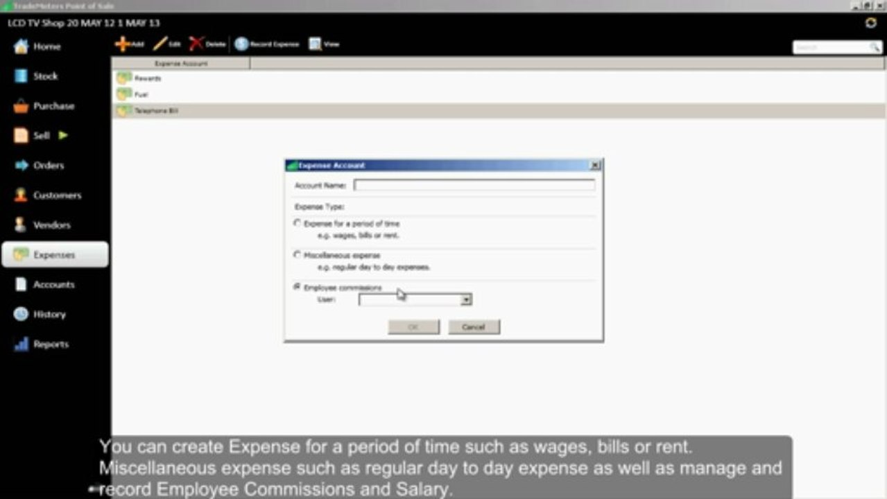 TradeMeters POS V3 Expenses Types and How To Create Them