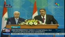Gobierno sirio confirma su participación en Ginebra