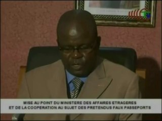 TRAFICS DE PASSEPORTS DIPLOMATIQUES : MISE AU POINT.