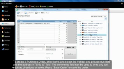 TradeMeters POS V3 How To Create Purchase Orders