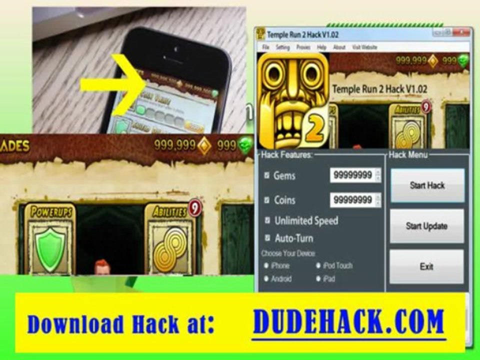 Latest Temple Run 2 Hack get 99999999 Gems Top Version