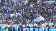 Lazio win Rome derby to lift Coppa Italia