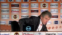 Conférence de presse FC Lorient - Paris Saint-Germain : Christian  GOURCUFF (FCL) - Carlo ANCELOTTI (PSG) - saison 2012/2013