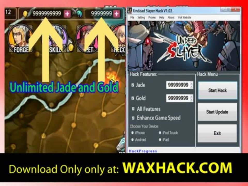 Undead Slayer Hack 9999999 Gold and Jade For iPhone *Latest Undead Slayer Cheats *