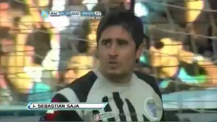 Gol de Saja. Racing 1 - Godoy 0. Fecha 15. Torneo Final 2013. Fútbol Para Todos