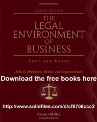 legal environment of business 8th edition pdf download free