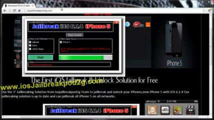 Unlock iOS 6.1.4 iPhone 5 With pod2g JB Tool