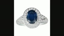 2ct Sapphire And Diamond Ring In 14k White Gold Review