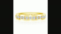 3ct Channel Set Round Diamond Eternity Band In 14k Yg, Gh Si, 49.5 Review