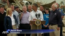 Trost für Tornado-Opfer: Obama in Moore