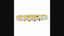 14k 2ct Rounded Bar Set Diamond Eternity Band, Ring Sizes 4 To 9 12 Review