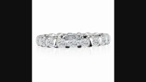 Platinum 3ct Rounded Bar Set Diamond Eternity Band, Gh Si, 49.5 Review