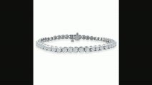 3ct Round Based Diamond Tennis Bracelet In 14k White Gold Review